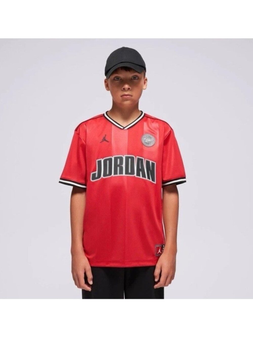 Boys' Big Kids' Jordan Soccer Jersey Red Size Medium